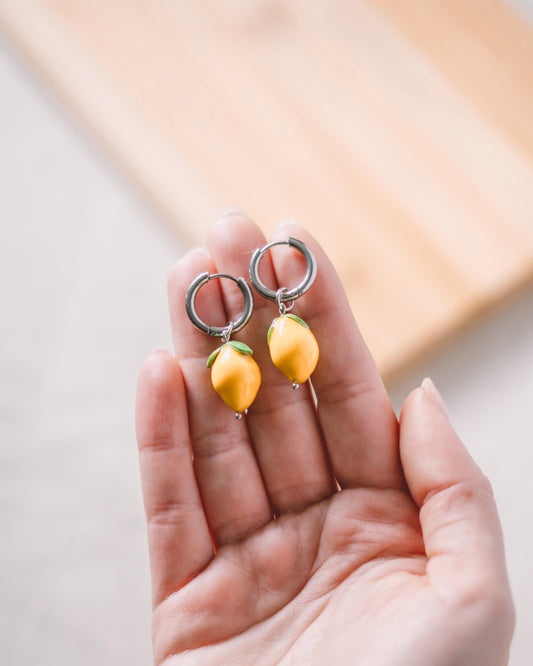 Brincos - Argola com Limões