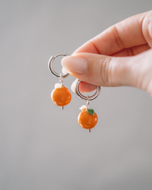 Brincos - Argola com Laranjas