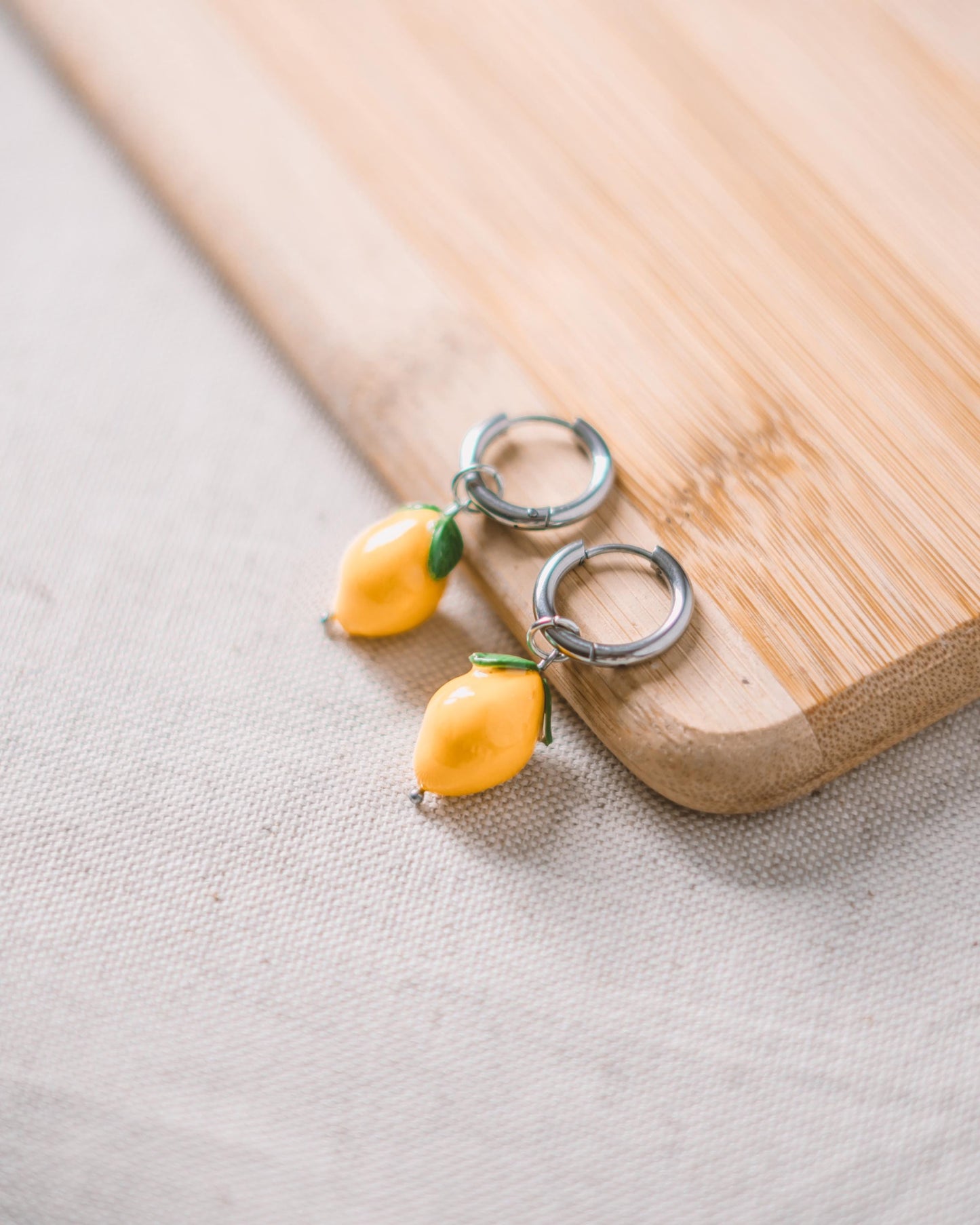 Brincos - Argola com Limões