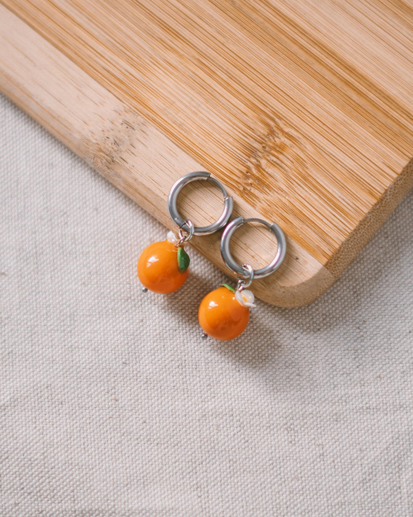 Brincos - Argola com Laranjas