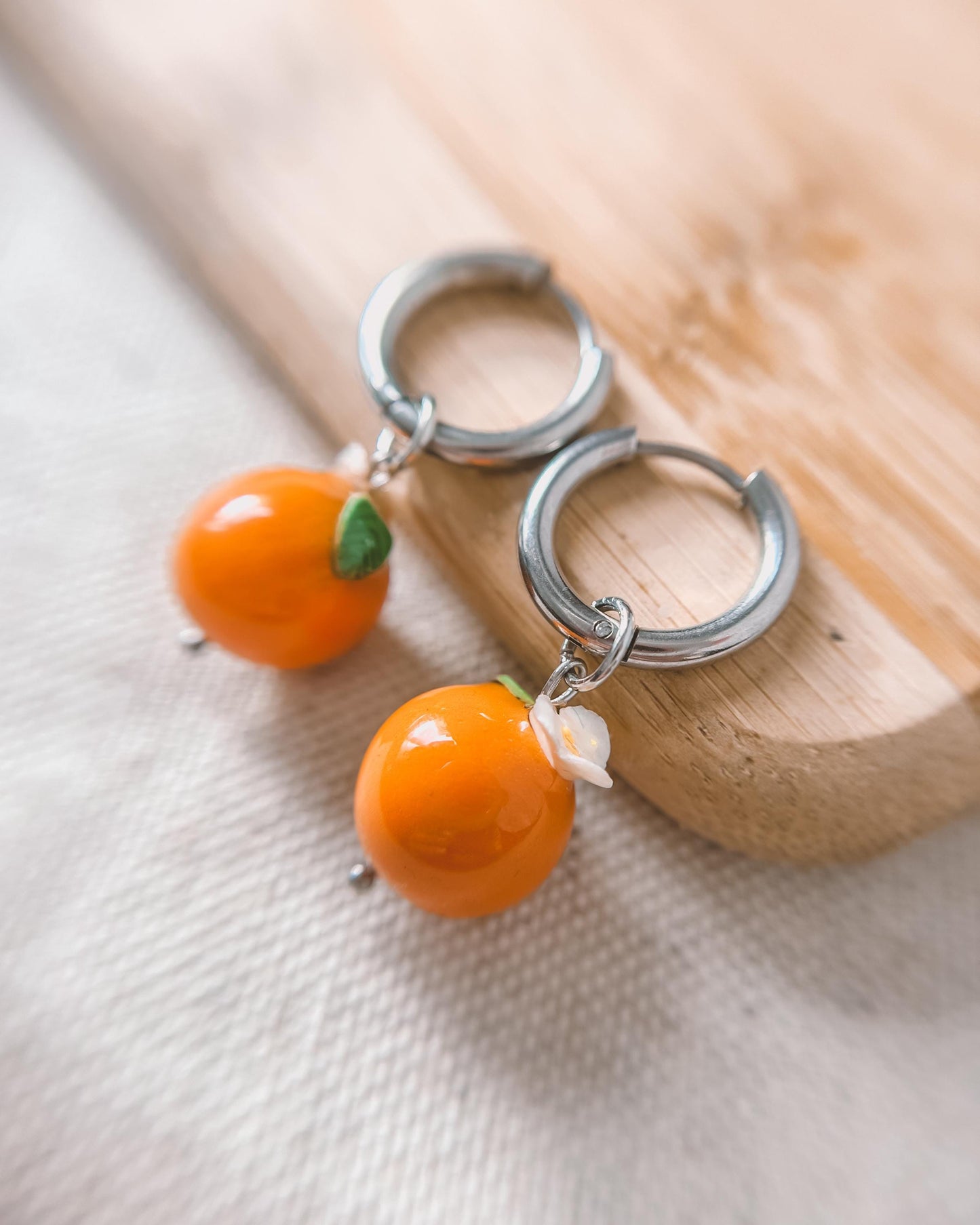 Brincos - Argola com Laranjas